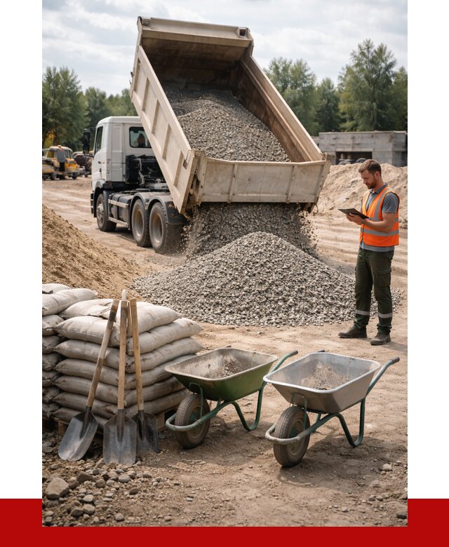 Доставка нерудных материалов в Владикавказе от 1237 руб. | ПРОНЕРУДВкз