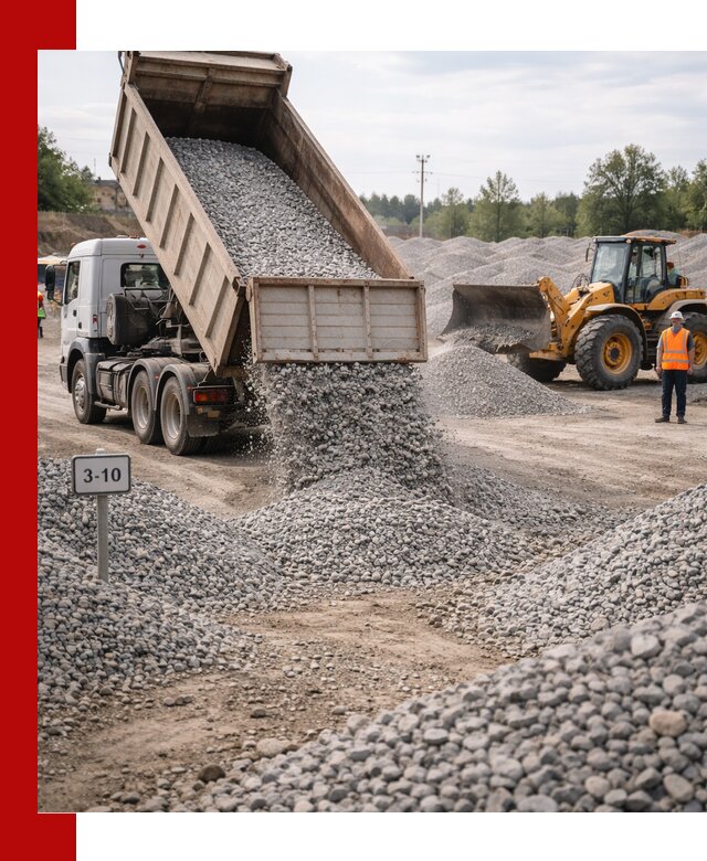 Гранитный щебень фракции 3–10: доставка и продажа в Владикавказе