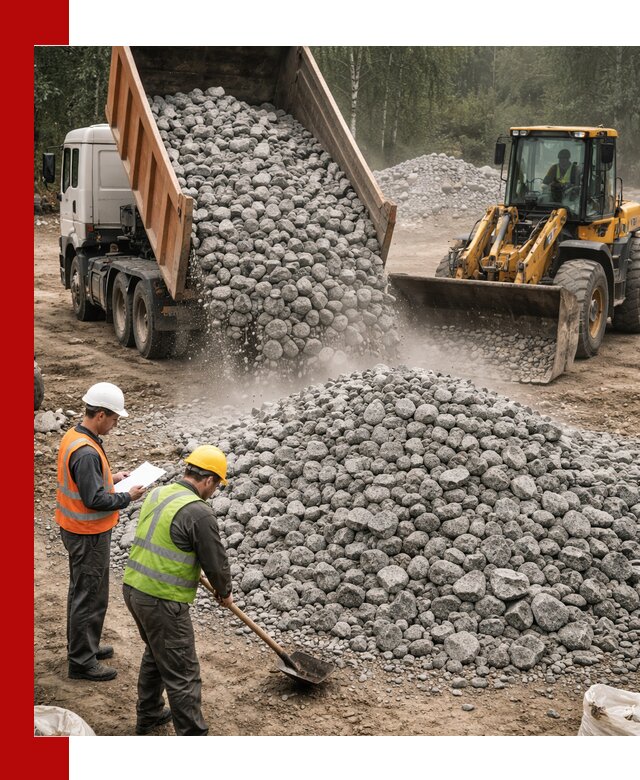 Гранитный щебень фракция 70-150 доставка в Владикавказе