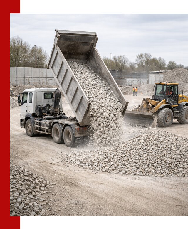 Доставка и продажа известнякового щебня в Владикавказе