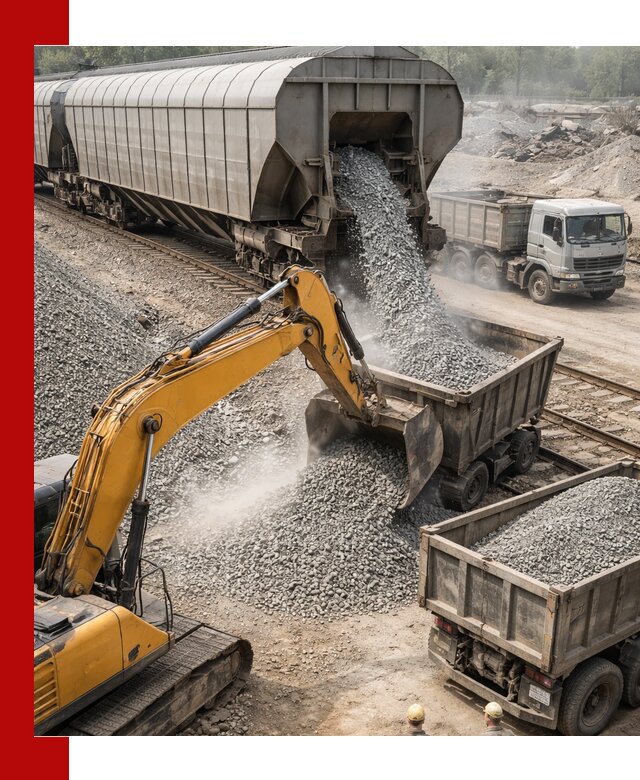 Доставка железнодорожного щебня в Владикавказе крупными партиями быстрого отгруза