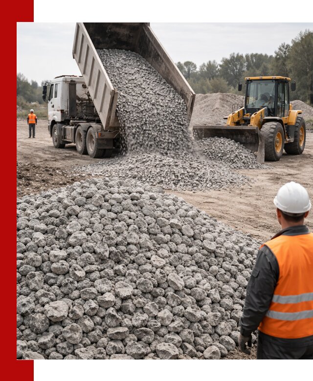 Доставка бетонного щебня фракции 20-40 в Владикавказе