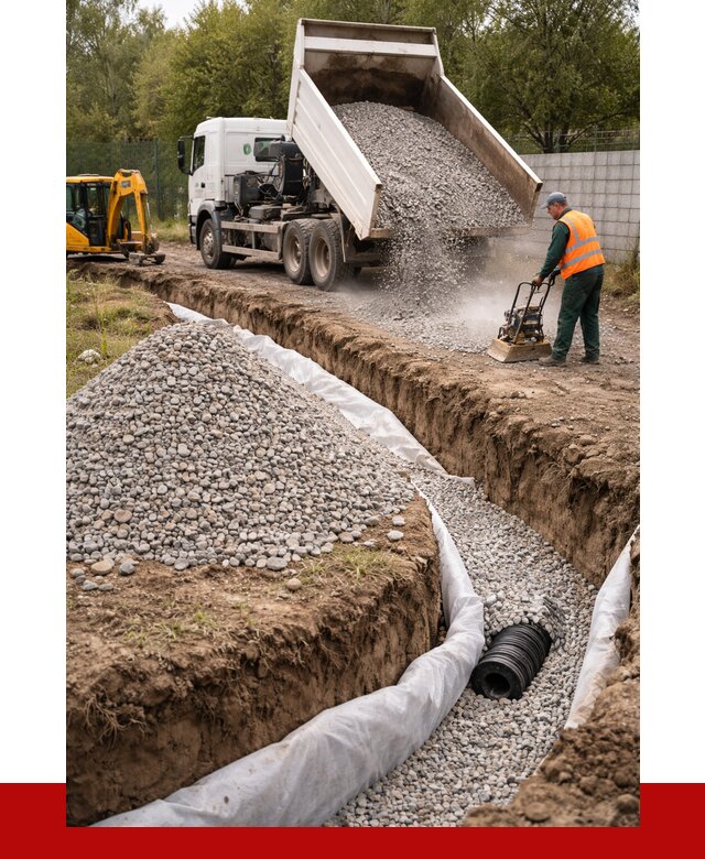 Щебень для дренажа в Владикавказе от 1907 р., ПРОНЕРУДВкз доставка
