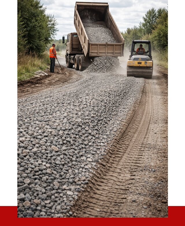 Щебень для отсыпки дороги в Владикавказе от 2783 р. ПРОНЕРУДВкз