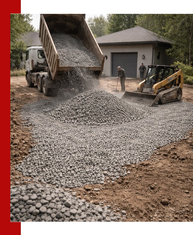Щебень для парковки в Владикавказе: доставка и укладка качественного материала