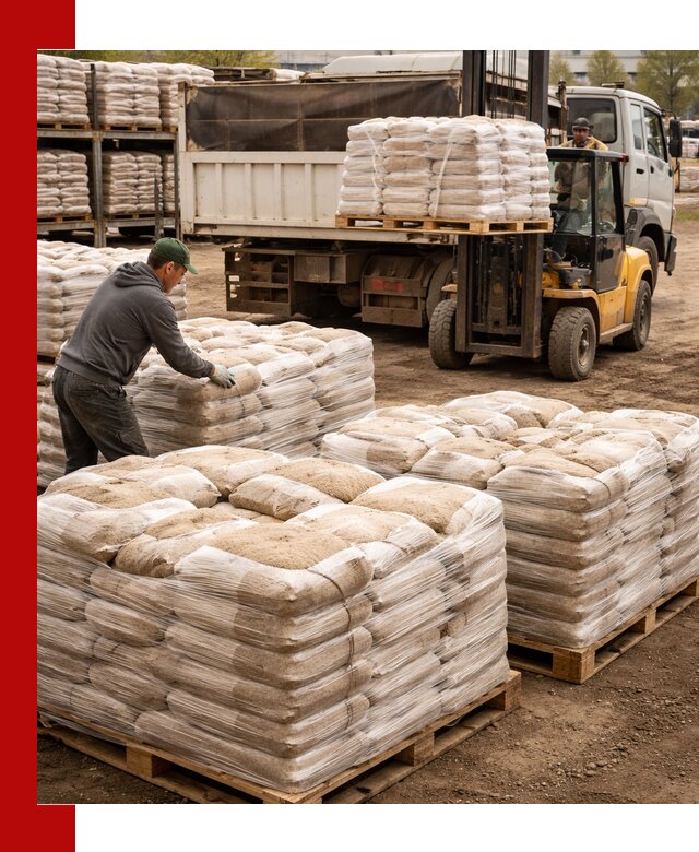 Карьерный песок в мешках с доставкой в Владикавказе