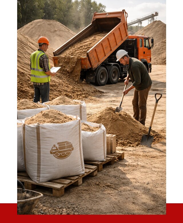 Строительный песок в Владикавказе от 2268 р. с доставкой, ПРОНЕРУДВкз