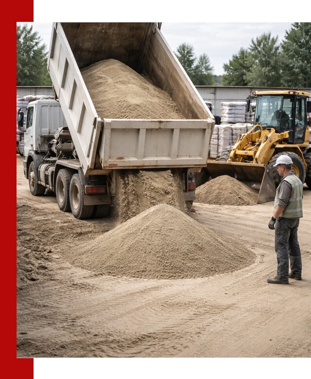 Поставка и доставка песка для бетона в Владикавказе