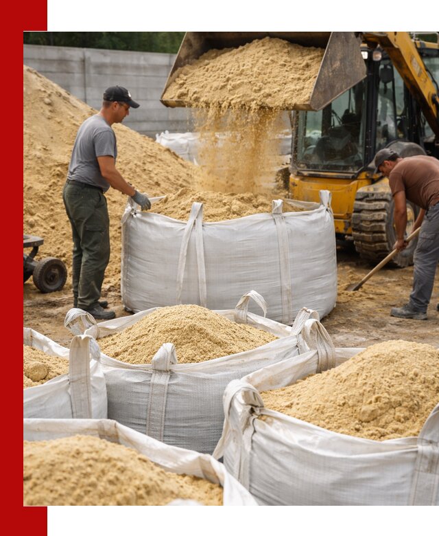 Поставка качественного песка для кладки в Владикавказе