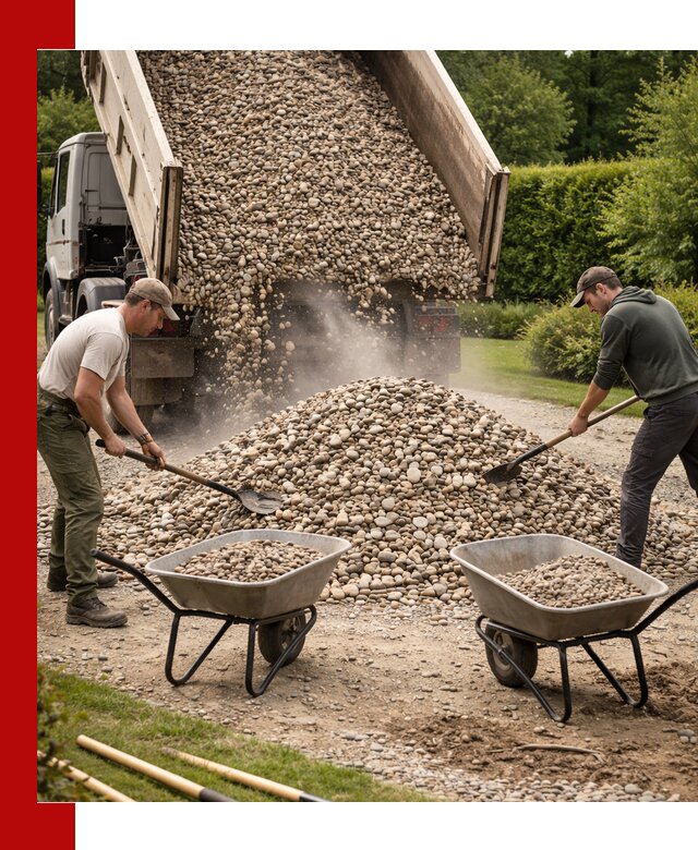 Доставка и продажа декоративной гальки в Владикавказе