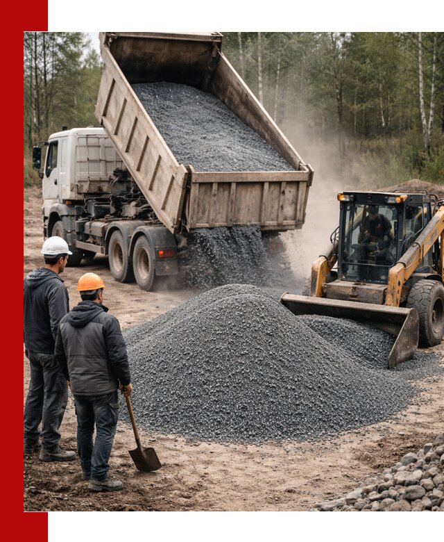 Гранитный отсев 0-5 с доставкой и разгрузкой в Владикавказе