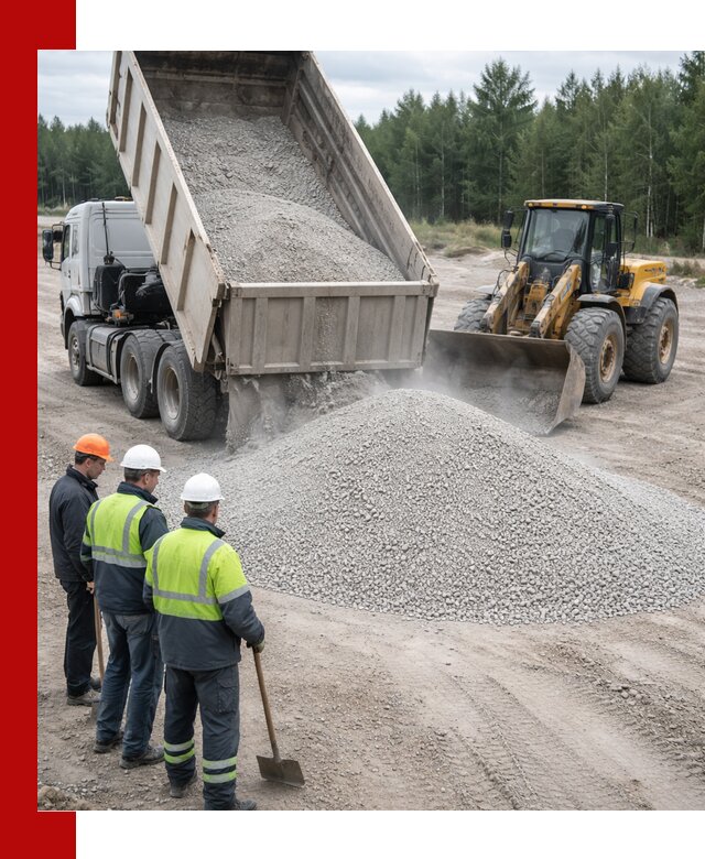 Известняковый отсев 0-5 доставка в Владикавказе быстро и выгодно