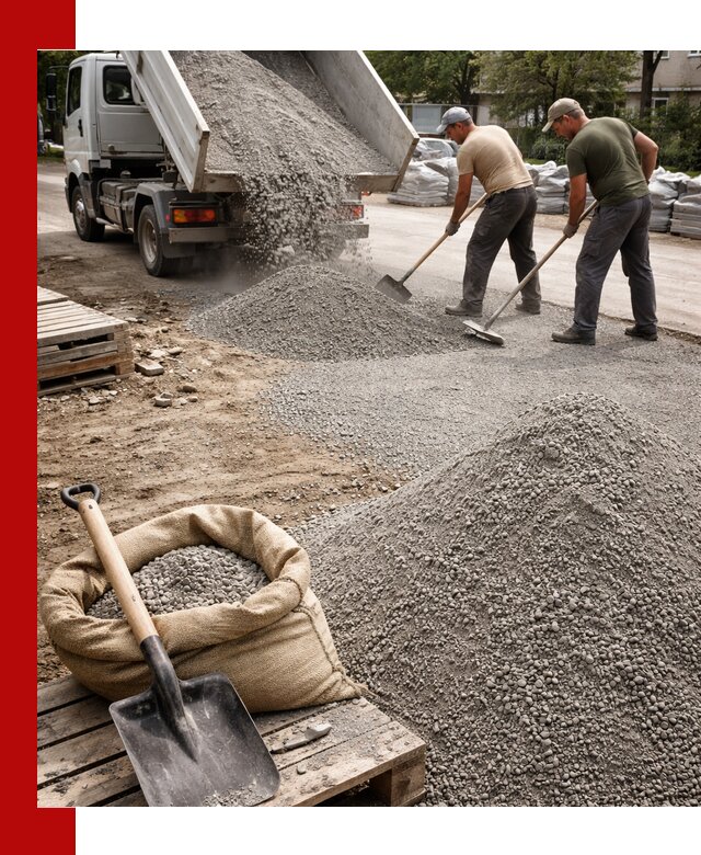 Отсев для тротуарной плитки в Владикавказе — доставка и укладка