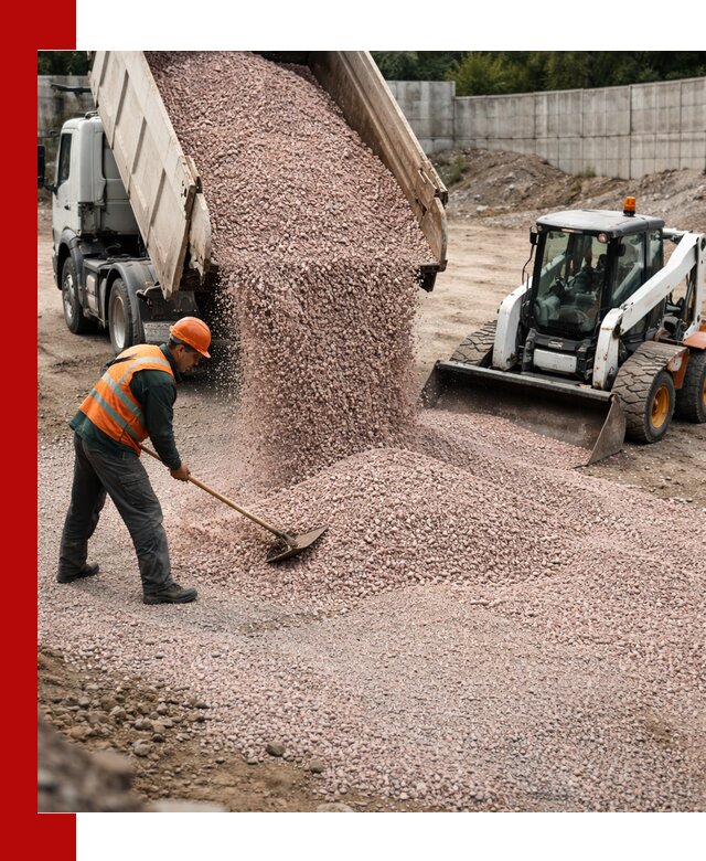 Крошка розовый гранит с доставкой в Владикавказе от производителя