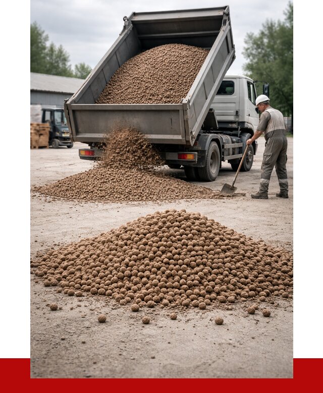 Керамзит с доставкой в Владикавказе от 4329 р. за м3 | ПРОНЕРУДВкз