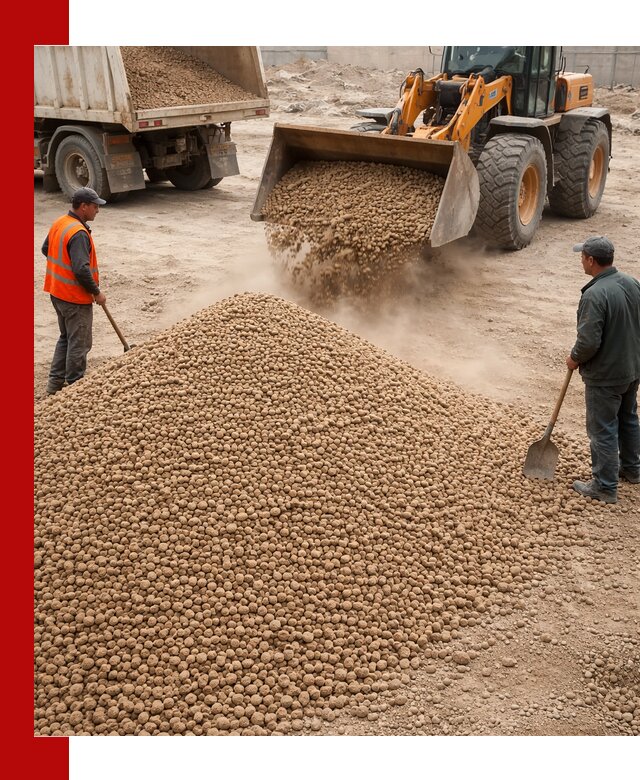 Керамзит фракция 10-20 с доставкой в Владикавказе