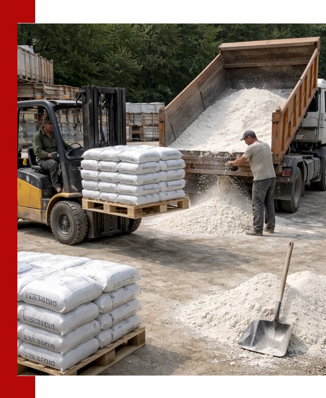 Доставка строительной извести оптом и в розницу в Владикавказе
