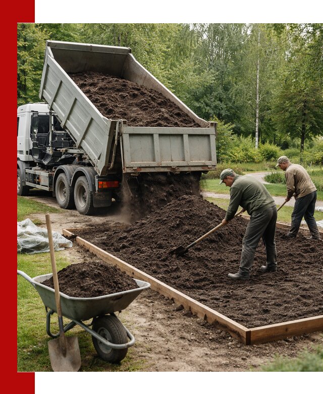 Доставка грунта для озеленения и благоустройства в Владикавказе