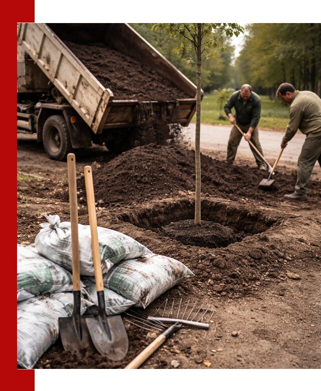 Грунт для посадки деревьев в Владикавказе — доставка и подготовка почвы