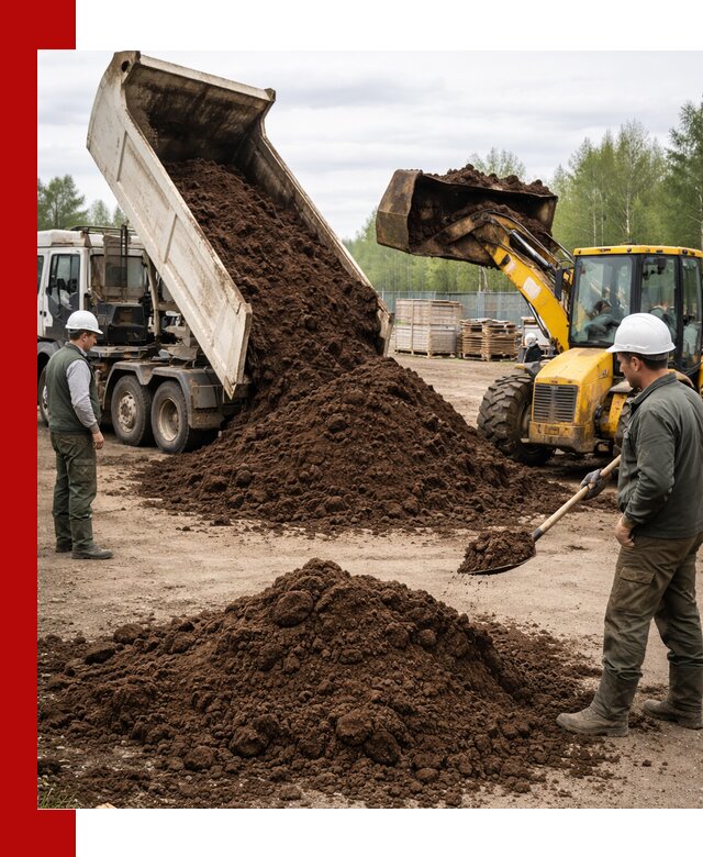 Доставка торфа оптом и в мешках в Владикавказе