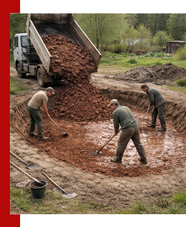 Купить качественную глину для пруда в Владикавказе