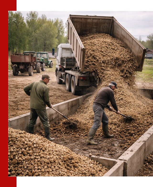 Куриный помет с доставкой в Владикавказе оптом и в розницу