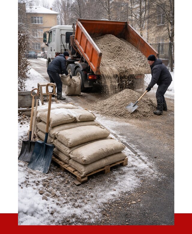 Противогололедные материалы оптом в Владикавказе от 4329 р. | ПРОНЕРУДВкз