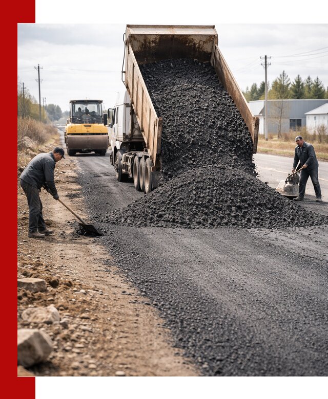 Асфальтовая крошка для дорог в Владикавказе — поставка и доставка