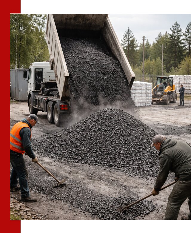 Доставка и продажа асфальтного гранулята в Владикавказе