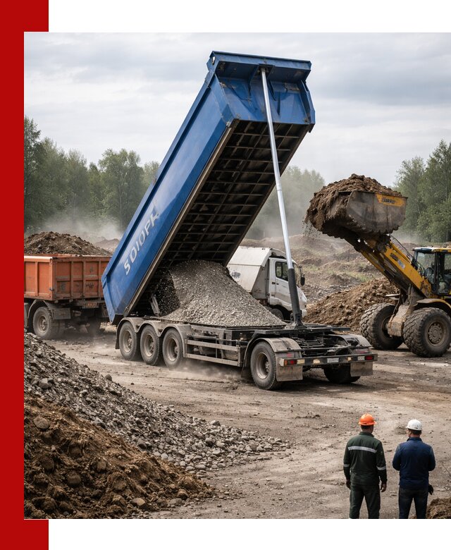 Аренда тонар 40 тонн в Владикавказе с доставкой материалов