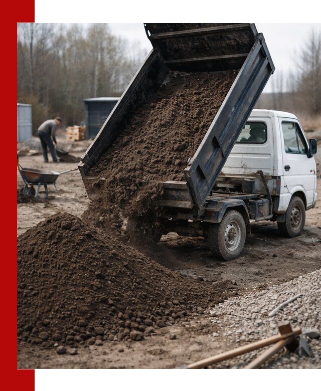 Аренда минисамосвала в Владикавказе для доставки сыпучих материалов